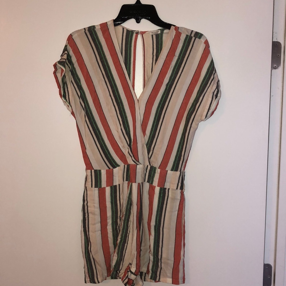 Striped romper